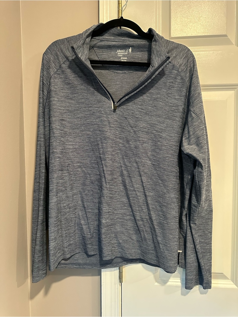 johnnie-O Performance Heather Navy Pullover. Size Large.